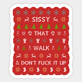 sissy that christmas Sticker